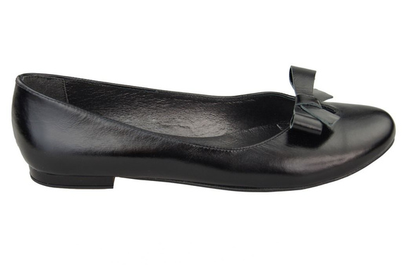 Damen Ballerinas Schwarz Lack Naturleder 998 ElitaBut