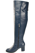 Footwear Overknee-Stiefel für Damen, Naturleder 190, Marineblau ElitaBut