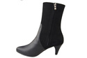Damen-Winterstiefel, Naturleder, Schwarz 977 Z ElitaBut