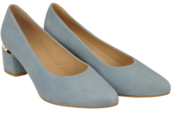 Damenschuhe Pumps Blau Natürliches Wildleder 143 Von ElitaBut