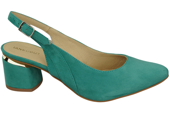 Damensandalen aus natürlichem Wildleder Türkis Eleganz und Komfort 196 von ElitaBut