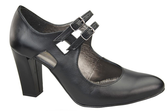 Damenschuhe Pumps Schwarz Naturleder 105 ElitaBut