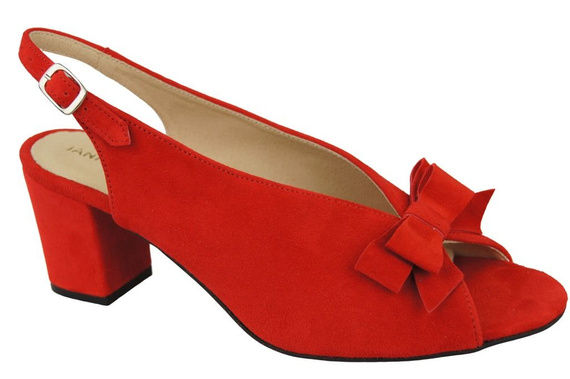 Damenschuhe Sandalen Rotes Naturleder Wildleder 148 ElitaBut