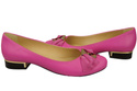 Damen Ballerinas Naturleder Fuchsia 894 ElitaBut