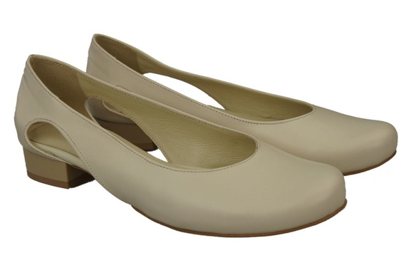 Damen Ballerinas Beige Naturleder 103 ElitaBut