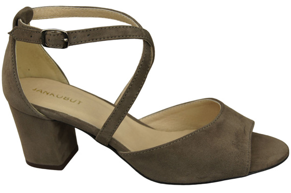 Damenschuhe Sandalen Hellbraun, Naturleder, Wildleder 111 ElitaBut