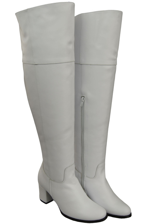 Footwear Overknee-Stiefel für Damen, Naturleder 190, Weiß ElitaBut