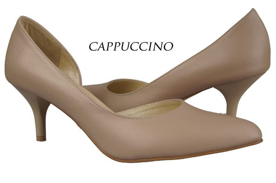 Damenschuhe Pumps aus Naturleder Cappuccino Lico 900 ElitaBut