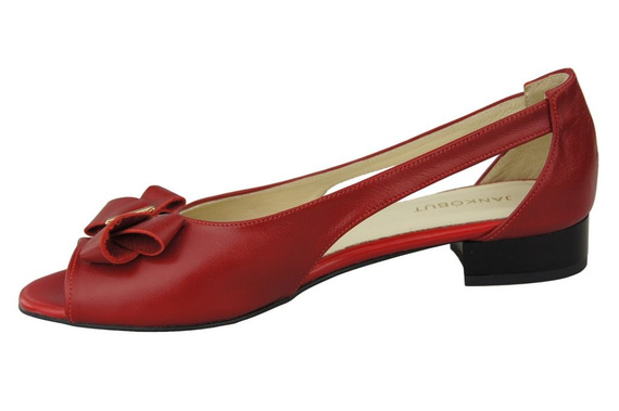 Schuhe Damen Sandalen Rot Naturleder 994 ElitaBut