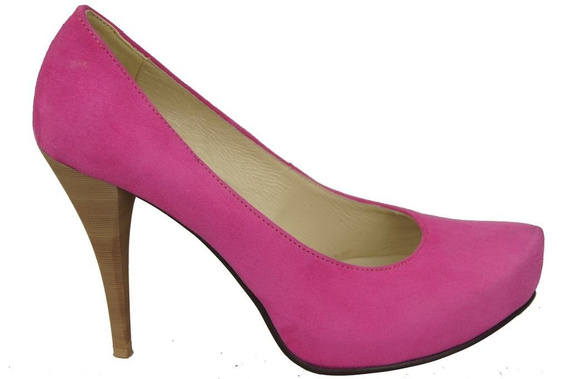 Damenschuhe Pumps Fuchsia Naturleder Wildleder 644 ElitaBut