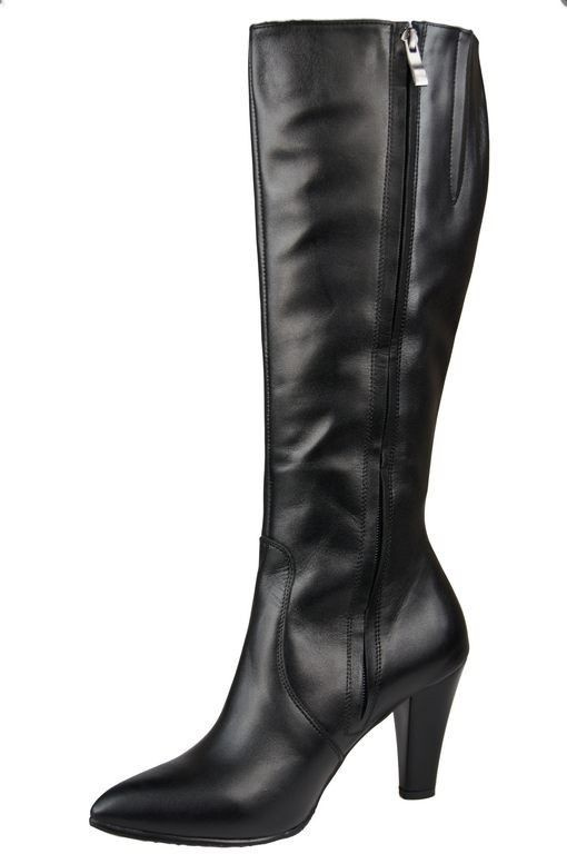 Damenstiefel, Naturleder, Schwarz 878 ElitaBut