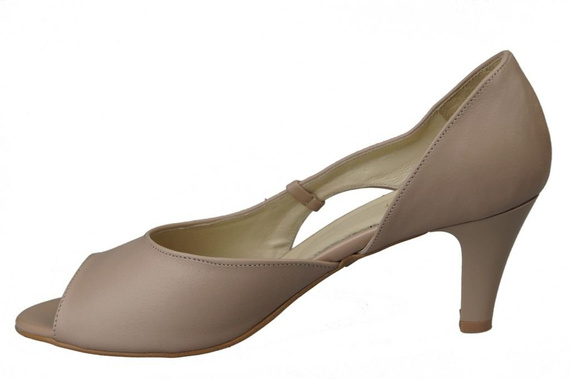 Damenschuhe Sandalen Cappuccino Grain Naturleder 566 ElitaBut