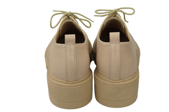 Schuhe Damen Schnürschuhe Cappuccino Hellleder Natur 180 ElitaBut