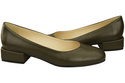 Bequeme Frauen Schuhe Olive Flats Natural Leder 204 ElitaBut