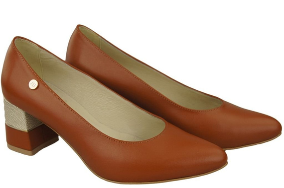 Damenschuhe Rote Pumps, Naturleder 142 ElitaBut