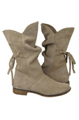 Damen-Winterstiefel, natürliches Veloursleder, Beige 999, von ElitaBut