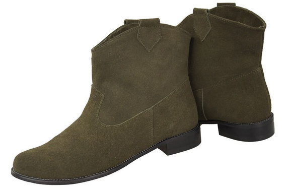 Schuhe Damenstiefel Frühling / Herbst, natürliches Veloursleder, Flasche 132 L ElitaBut