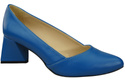 Damen Pumps Blau Echtleder Spitz Zehen Absatz ElitaBut 221