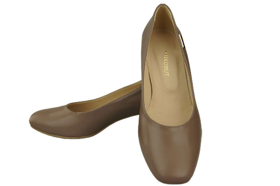 Damenschuhe Pumps Naturleder 172 Cappuccino ElitaBut