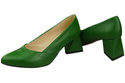 Damen Pumps Grün Echtleder Spitz Zehen Absatz ElitaBut 221