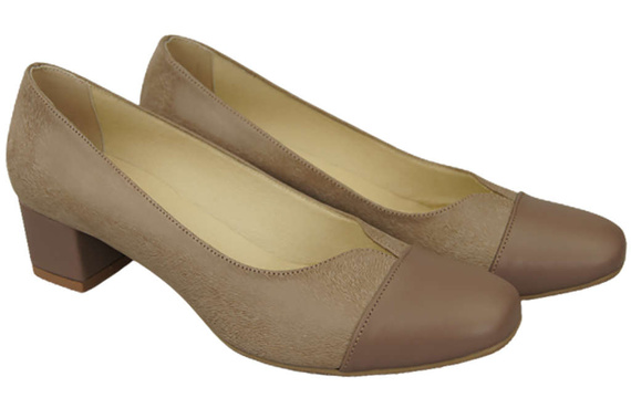 Damenschuhe Pumps Naturleder 164 Cappuccino ElitaBut