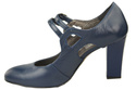 Damenschuhe Marineblaue Naturleder-Pumps 105 ElitaBut