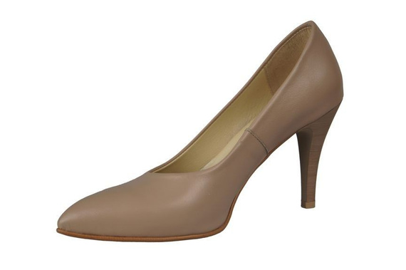 Damenschuhe Pumps Naturleder Cappuccino 816 ElitaBut