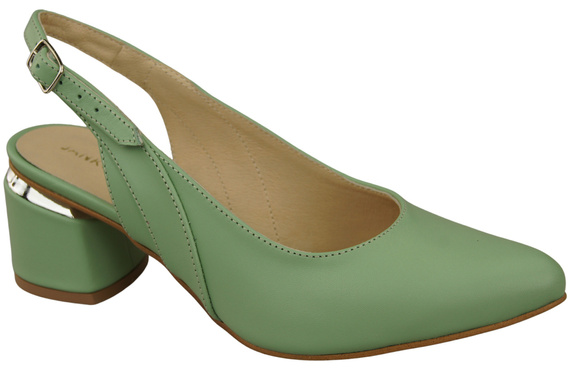 Damenschuhe Mintfarbene Sandalen, Naturleder 196 ElitaBut