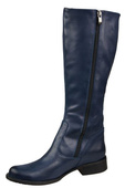 Damenstiefel, Stiefel, Naturleder, Marineblau 884b ElitaBut