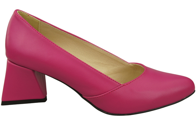 Damen Pumps Purpurfarbig Echtleder Spitz Zehen Absatz ElitaBut 221