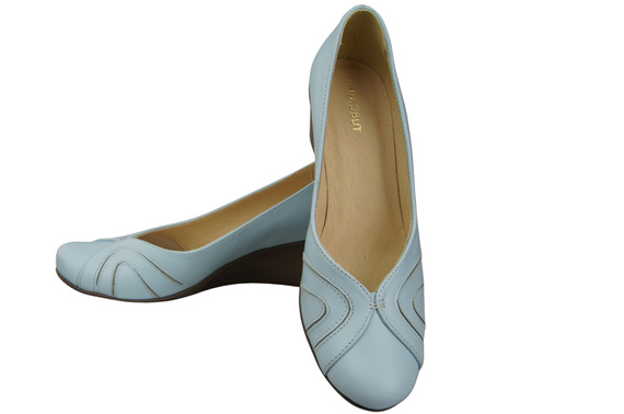 Damen Schwarz Naturleder Gestiefelte Hellblau 828 ElitaBut