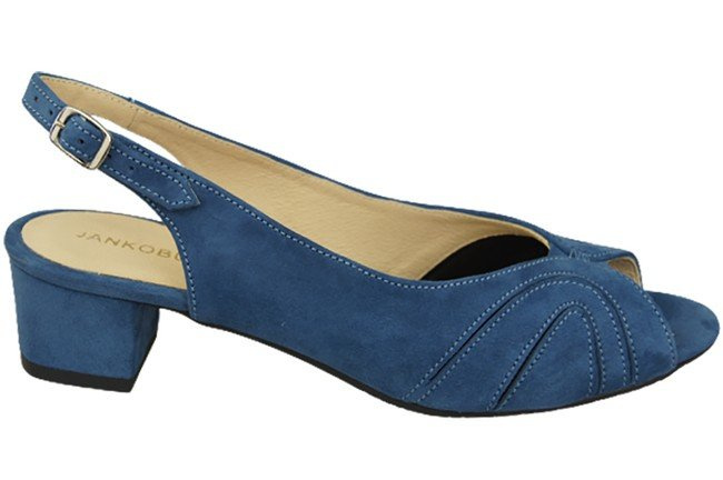 Damenschuhe Sandalen, natürliches Wildleder, Blau 991 ElitaBut