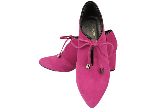 Damenschuhe Fuchsia-Schuhe Natursamtleder 183 ElitaBut