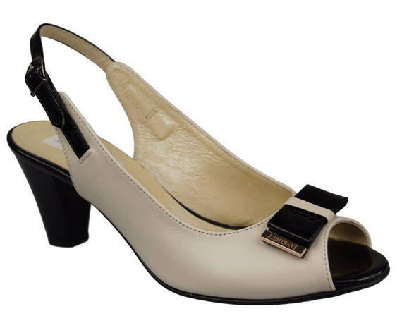 Damenschuhe Sandalen, Naturleder, Beige 843 N ElitaBut