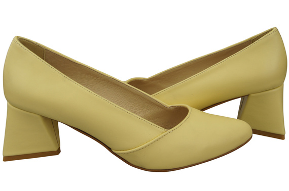 Damen Pumps Banane Echtleder Spitz Zehen Absatz ElitaBut 221