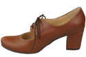 Schuhe Damenschuhe, Naturleder, Braun 161 ElitaBut