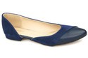 Damenschuhe Ballerinas Marineblau, Naturleder, Wildleder 146 ElitaBut