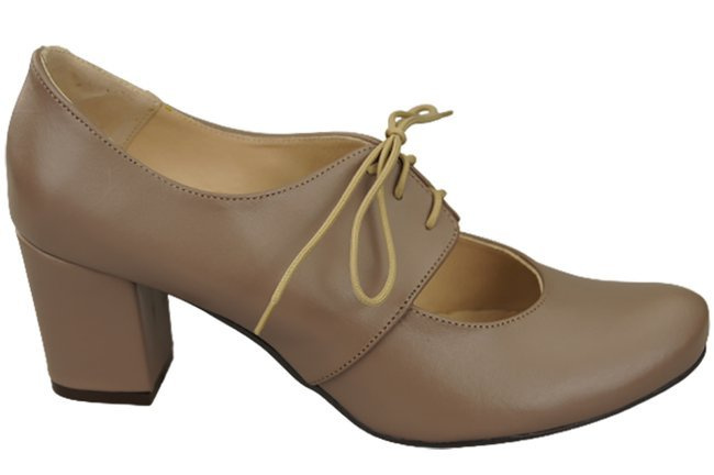 Schuhe Damenschuhe, Naturleder Cappuccino 161 ElitaBut