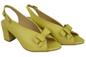 Damenschuhe Zitronensandalen, naturnarbiges Leder, 148 L ElitaBut