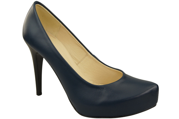 Damen Footwear Marineblau Stiletto Pumps Naturleder 205 ElitaBut