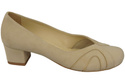Damenschuhe Pumps, natürliches Wildleder, Beige 786 von ElitaBut