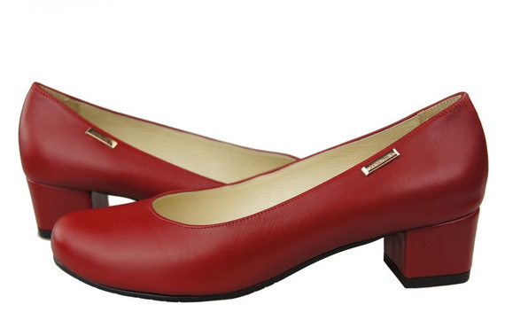 Damenschuhe Pumps Naturleder 116 Rot ElitaBut