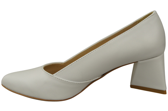 Damen Pumps Weiß Echtleder Spitz Zehen Absatz ElitaBut 221