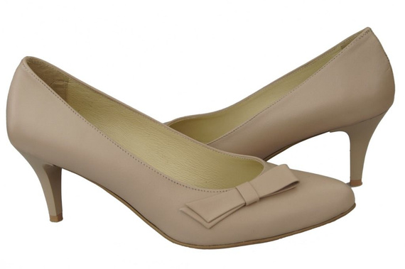 Damenschuhe Pumps Naturleder Cappuccino Lico 989 ElitaBut