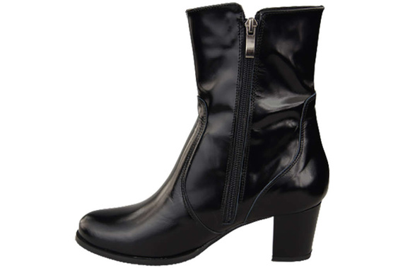 Damenstiefel, Warm, Naturleder, Schwarz, Glänzend 882 Z ElitaBut