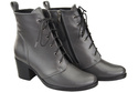 Winter-Schnürstiefel für Damen, Naturleder, Graphite 188, von ElitaBut
