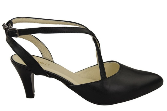 Damenschuhe Sandalen Schwarz Naturleder 129 ElitaBut