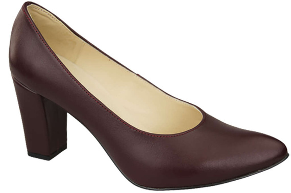 Damenschuhe Pumps, Burgunderrot, Naturleder 170 ElitaBut