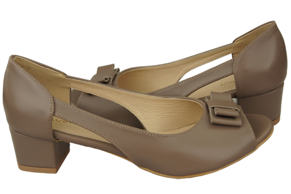 Damenschuhe Cappuccino Sandalen Naturleder 145 ElitaBut