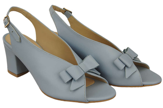 Damenschuhe Sandalen Hellblaues Naturleder Korn 148 L ElitaBut